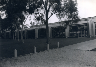 Photograph, Outside Nunawading Memorial Swimming Pool, c 1976
