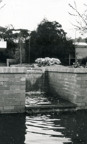 Water Feature at the rear of the Nunawading Civic Centre c 1986