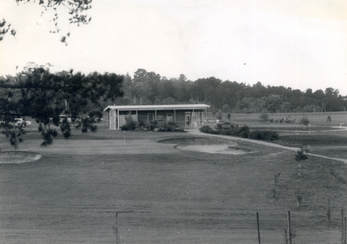  The clubhouse and a general view of the Morack Golf Course c 1976.