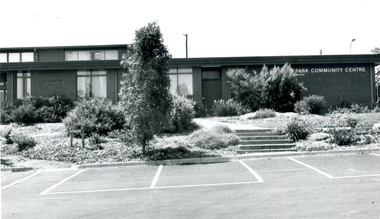 Eley Park community Centre in Eley Road, Burwood East. The Centre was opened in July 1976