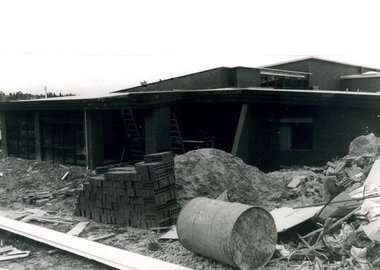 construction of the Eley Park Community Centre in 1978, in Eley Road East Burwood
