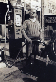 Petrol service station in Whitehorse Road Mitcham. It is thought to have been located west of  Station Street. 