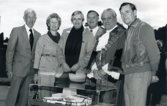 The  planting of a Time Capsule on the site of the Nunawading Arts Centre. c1985