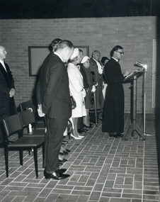 Rev. Donald W. Johnson delivered a prayer of dedication on behalf of the Nunawading Council of Churches at the Official Opening of the new offices and Council Chambers on Saturday 23rd March 1968.