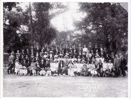 Hellings and Sons' Annual picnic at Blackburn  Lake on 17 March 1923