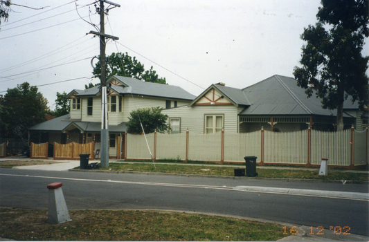 View of renovated old house at 427 Whitehorse Road, Mitcham, 2002 view from Dunlaven Road