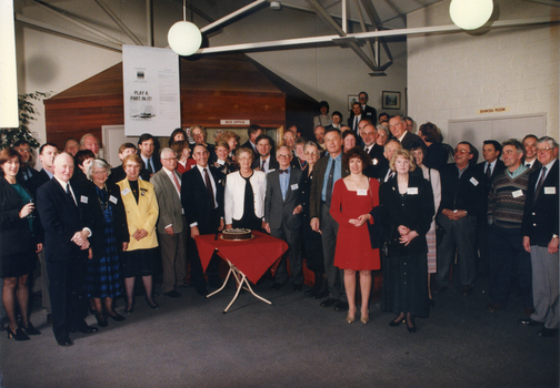  people attending the 10th Anniversary of the Opening of the Nunawading Arts Centre, c1996