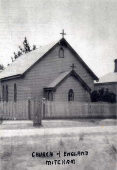 Mitcham Church of England which was erected in Edward Street Mitcham in 1888