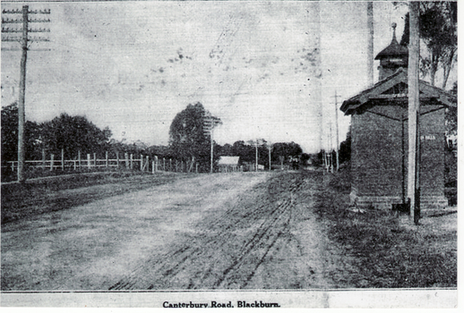 Canterbury Road, Blackburn before it was sealed