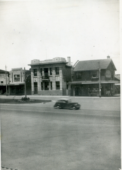 State Savings Bank of Victoria, Mitcham, taken from the north side of  Whitehorse Road.