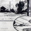 Artist's impression of buildings at the corner of Whitehorse and Mitcham Roads, Mitcham c1925, with oval section at bottom right.