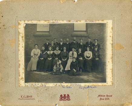 Mitcham Scout Hall about 1910 of Edgar Edwardes Walker's family.