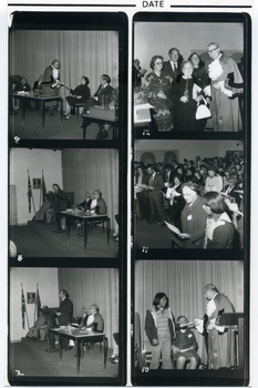 City of Nunawading citizenship ceremony c1977, in the Willis Room at the Nunawading Council Chambers