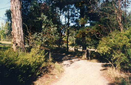 Casella Street, Mitcham, taken in 1993 before the area was subdivided for housing.