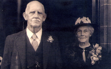 Arthur and Martha Edwards of Forest Hill, taken in 1952 at the wedding of a niece, Gwen Edwards