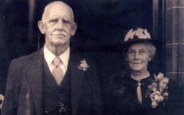 Arthur and Martha Edwards of Forest Hill, taken in 1952 at the wedding of a niece, Gwen Edwards