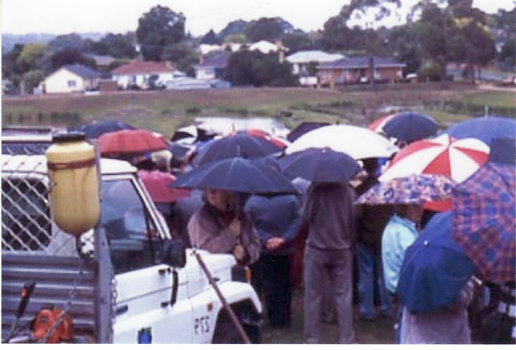 Opening of the Wurundjeri Wetlands in Blackburn South in 1992. 