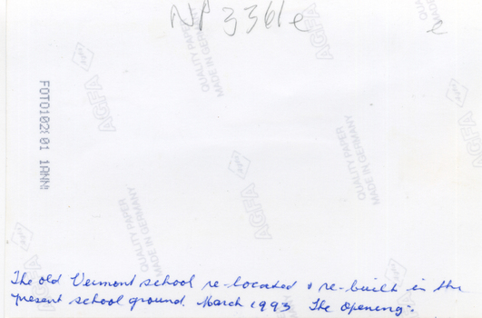 1993 re-opening of Vermont State School No 1022