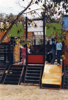 children on the portable playground equipment that was used at the Nunawading Council function