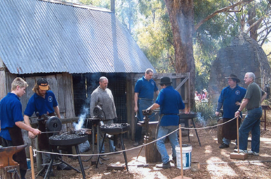 various activities at the Whitehorse Historical Society Heritage Day in 2004