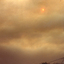 A dust storm over Mitcham in February 1983