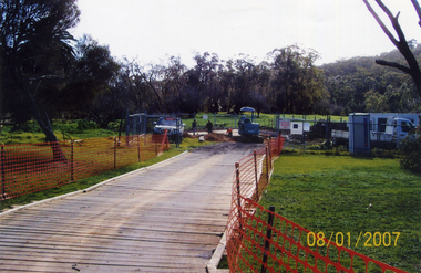 Photograph, Erection of Implement Shed 2007