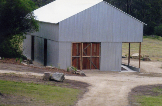 Erection of the Implement Shed in September/October 2007