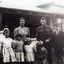 George and Irene Green in front of their home ar 172 Mitcham Road, Mitcham 