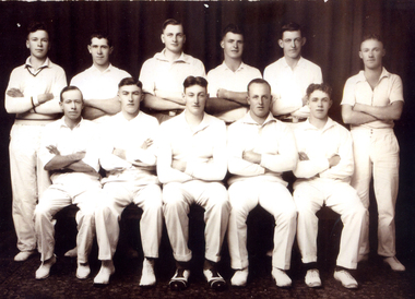 East Burwood Cricket club's premiership team 1934/35. 