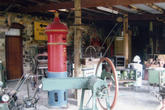 Old implement enclosure after removal of most of the orchard and agricultural equipment 