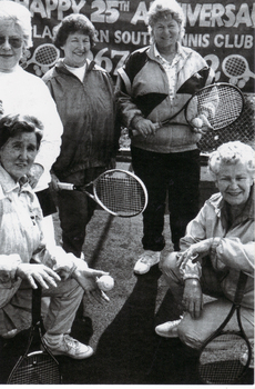 c1992 five of the original members of the Blackburn South Tennis Club