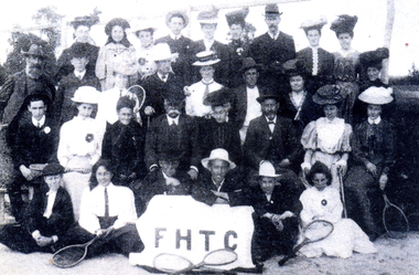 Members of the Forest Hill Tennis club taken in 1905. 