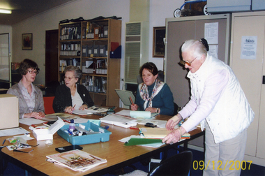 Members of Whitehorse Historical Society in the Local History Room August 2008