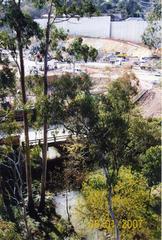 Eastlink project at Deep Creek Road site, Mitcham on 8th Jan 2007