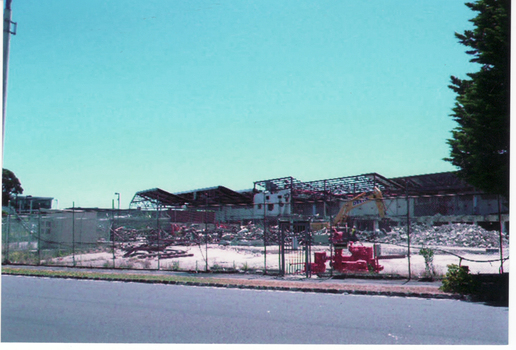 Dismantling of the former Leader Newspaper offices 