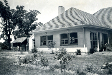 Outside of the Nurses Wing of the Forest Hill residential Kindergarten.