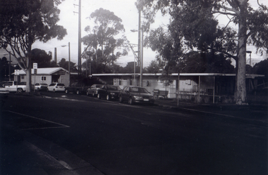 This photograph is view of the Nunawading Railway Station from Walker Road, 