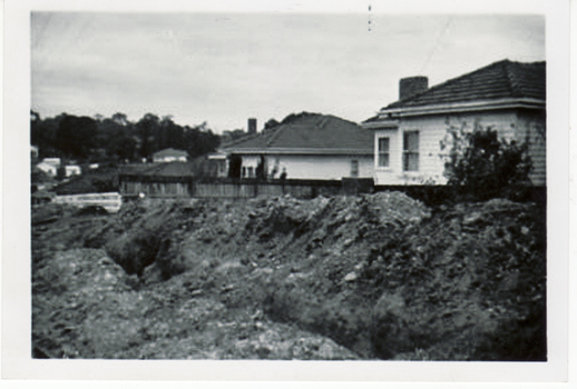 Turner home at 26 Salisbury Ave Blackburn showing a series of views of the making of the road in June 1957