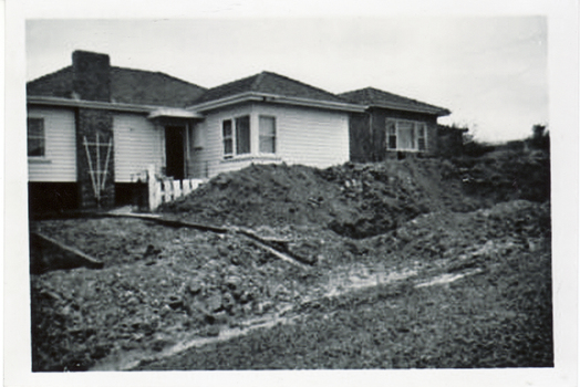 Turner home at 26 Salisbury Ave Blackburn showing a series of views of the making of the road in June 1957