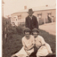 Elsie & Amelia Howarth with an unknown third person at an unknown location in Blackburn.