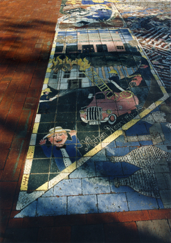 Ceramic Tile Project by the Nunawading Primary Schools Community Art Project 