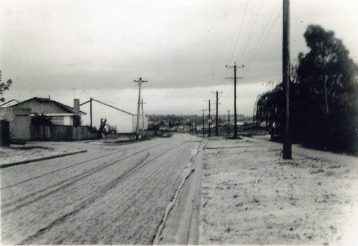 Roadmaking in Ormond Mitcham c1970.