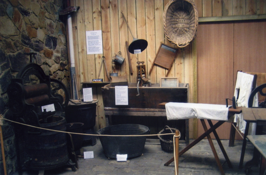 Laundry display in the Museum Annexe of the Museum.
