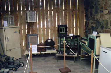  Laundry and garden artifacts displayed in the Museum Annexe of the Museum.