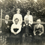  Six members of the Cook family. 