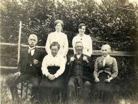  Six members of the Cook family. 