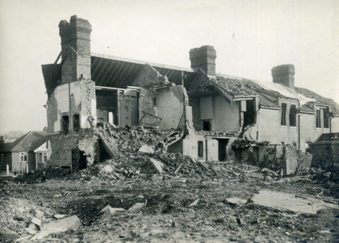  partially demolished house