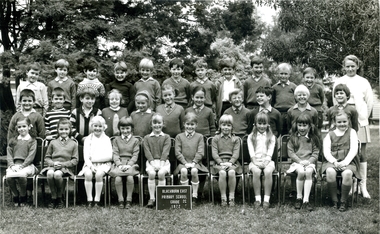 Grade 2C at Blackburn East Primary School in 1972. Teacher Ms Valerie J, McKenzie on left. 