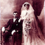 Sepia photograph of the 1906 wedding of James Henry Tainton and Rose Selina Fankhauser. 