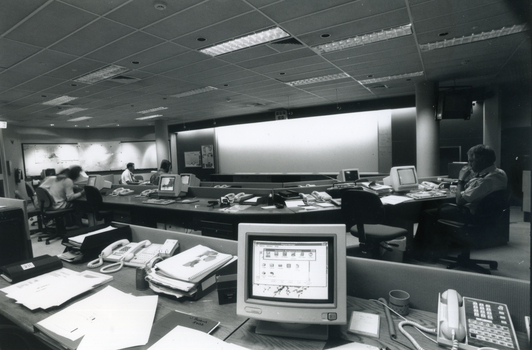 The interior of the Eastern Mail Centre.
